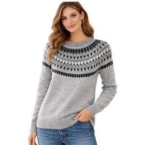 L.O.G.G. Label of Graded Goods Jacquard-knit Sweater By H&M Size Small EUC